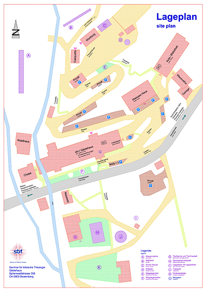 Lageplan mit Parkmöglichkeiten