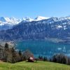 Ausblick auf Eiger, Mönch und Jungfrau