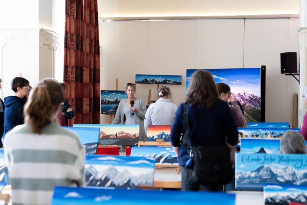 Tolles Ergebnis der gemalten Bilder