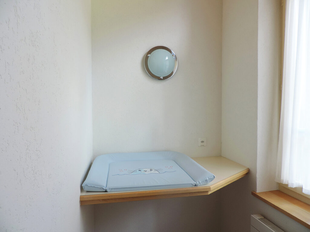 Wickeltisch auf der Etage