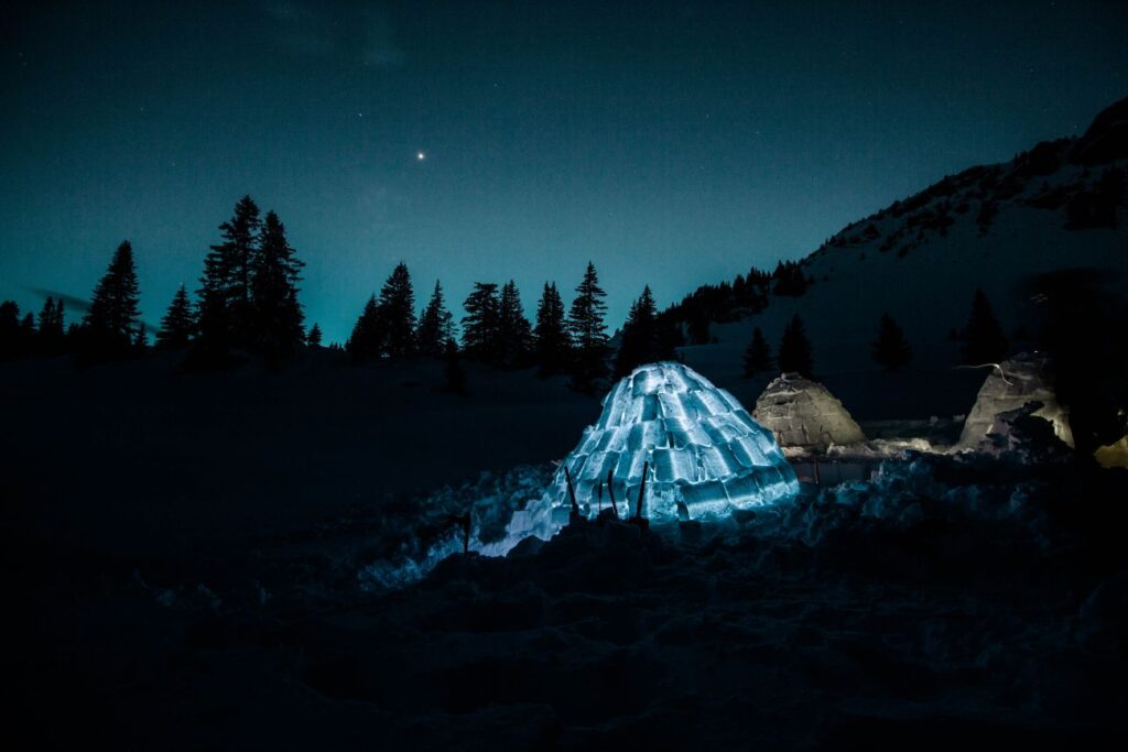 Iglubauen im Justistal