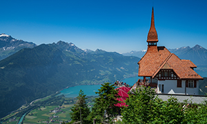 Harder-Kulm mit Blick auf den Thunersee