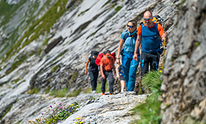Wanderer in den Bergen